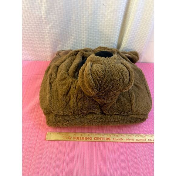 Collectors Choice Dandee Bull Dog? Dog plush head big greeter head Brown Costume - Picture 6 of 6